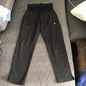 Figs maternity scub straight cut pants